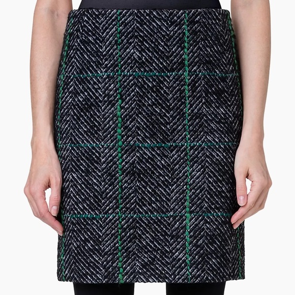 Akris Punto Grid Check Tweed Miniskirt NWT - Picture 3 of 4